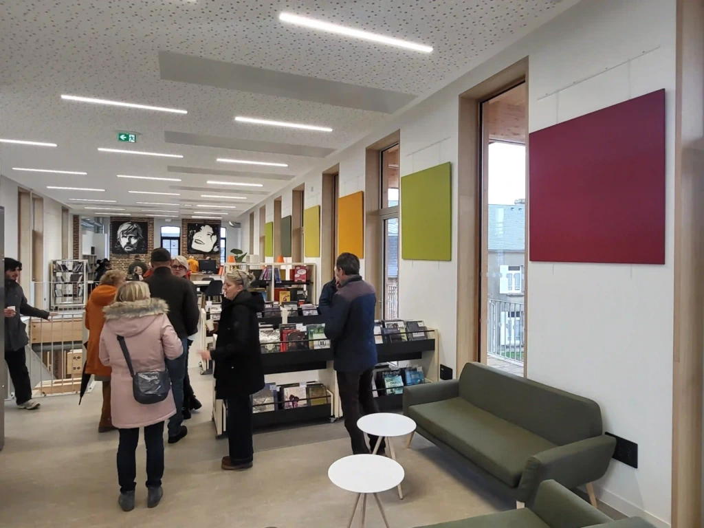 Espace lecture et détente de la médiathèque Le Crotoy